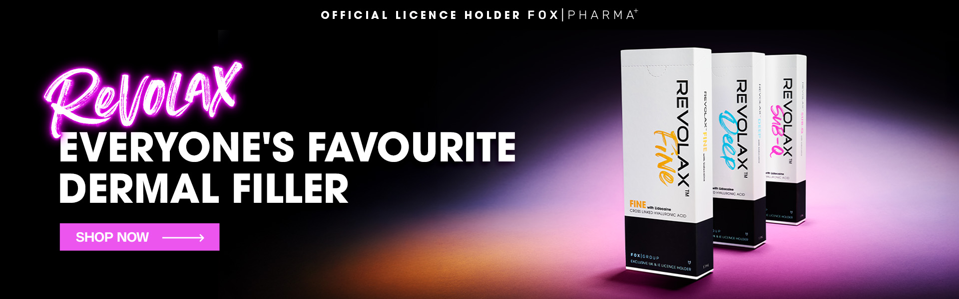 REVOLAX Everyone's Favourite Dermal Filler Desktop Banner